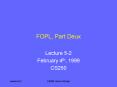 FOPL, Part Deux PowerPoint PPT Presentation