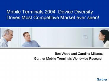 Ben Wood and Carolina Milanesi