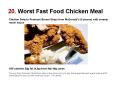 20' Worst Fast Food Chicken Meal PowerPoint PPT Presentation