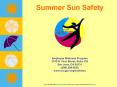 Summer Sun Safety PowerPoint PPT Presentation