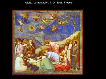 Giotto' Lamentation' 13041306' Fresco