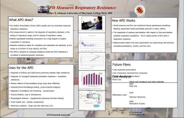 APD Measures Respiratory Resistance