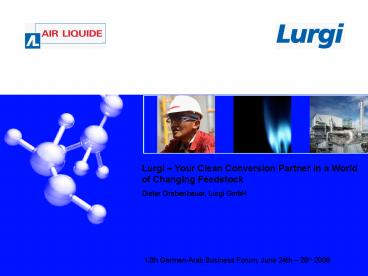 Report on commercialisation: Lurgi's Methanol to Propylene GTP