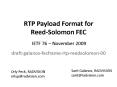 RTP Payload Format for ReedSolomon FEC PowerPoint PPT Presentation
