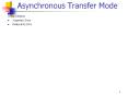 Asynchronous Transfer Mode PowerPoint PPT Presentation