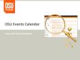 OSU Events Calendar PowerPoint PPT Presentation