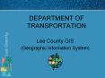 DEPARTMENT OF TRANSPORTATION PowerPoint PPT Presentation