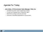 Agenda For Today