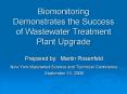 Biomonitoring Demonstrates the Success of Wastewater Treatment Plant Upgrade PowerPoint PPT Presentation