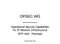 OPSEC WG _______ PowerPoint PPT Presentation