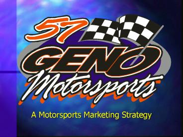 A Motorsports Marketing Strategy