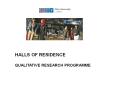 HALLS OF RESIDENCE PowerPoint PPT Presentation