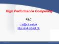 High Performance Computing PowerPoint PPT Presentation