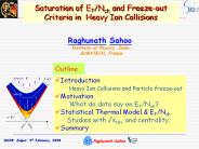 Saturation of ET/Nch and Freeze-out