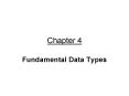 Fundamental Data Types PowerPoint PPT Presentation