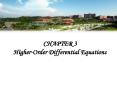 CHAPTER 3 HigherOrder Differential Equations PowerPoint PPT Presentation