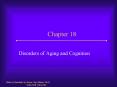 Disorders of Aging and Cognition PowerPoint PPT Presentation