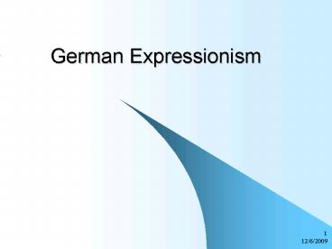 German Expressionism