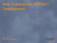DEVT1-56: ASP.NET Best Practices