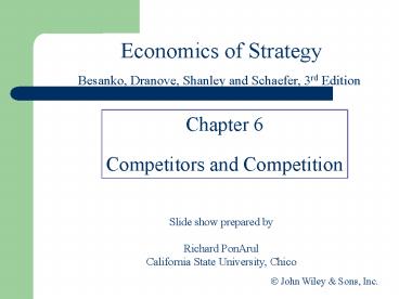 Economics of Strategy