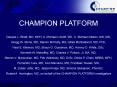 CHAMPION PLATFORM PowerPoint PPT Presentation