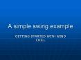 A simple swing example PowerPoint PPT Presentation