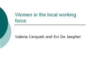 Women in the local working force