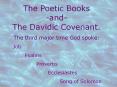 The Poetic Books and The Davidic Covenant' PowerPoint PPT Presentation