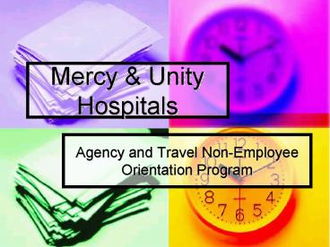 Agency and Travel Non-Employee Orientation Program