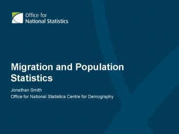 Migration and Population Statistics