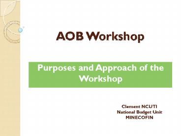 AOB Workshop