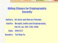 Hiding Cliques for Cryptographic Security PowerPoint PPT Presentation