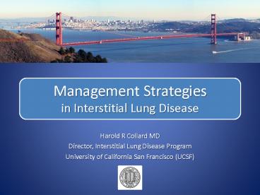 Management Strategies in Interstitial Lung Disease