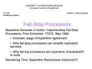 Fail-Stop Processors