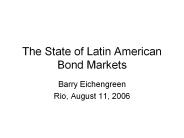 The State of Latin American Bond Markets