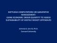 KATYUSHA COMPUTATIONS OR QANATATIVE MANAGEMENT: USING ECONOMIC ORDER QUANTITY TO ASSESS SUSTAINABILITY OF HOSTILE ROCKET OFFENSIVES PowerPoint PPT Presentation