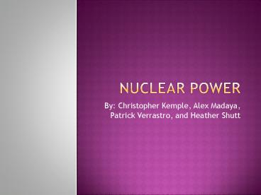 Nuclear power
