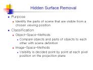Hidden Surface Removal