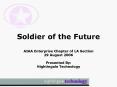 Soldier of the Future PowerPoint PPT Presentation