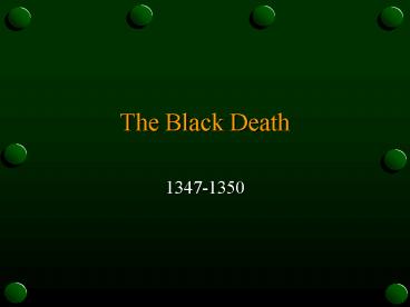 The Black Death