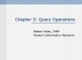 Chapter 5: Query Operations PowerPoint PPT Presentation