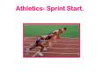 Athletics Sprint Start' PowerPoint PPT Presentation
