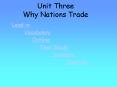 Unit Three Why Nations Trade PowerPoint PPT Presentation