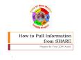 How to Pull Information from SHARE PowerPoint PPT Presentation