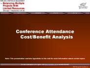 Conference%20Attendance%20Cost/Benefit%20Analysis