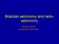 Brazilian astronomy and radio-astronomy PowerPoint PPT Presentation