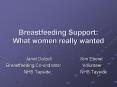 Breastfeeding Support: What women really wanted PowerPoint PPT Presentation