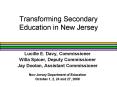 Transforming Secondary Education in New Jersey PowerPoint PPT Presentation