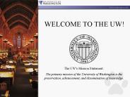 WELCOME TO THE UW!