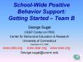 SchoolWide Positive Behavior Support: Getting Started Team B PowerPoint PPT Presentation